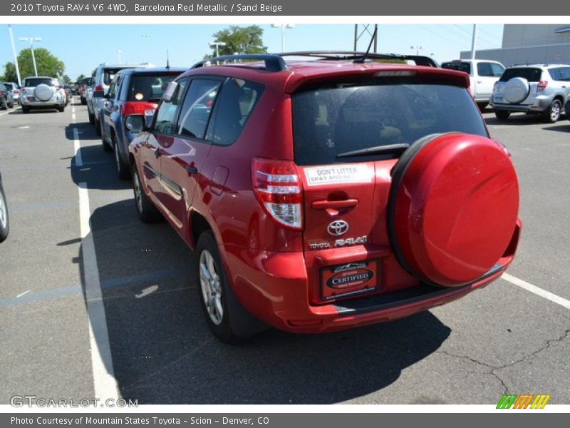 Barcelona Red Metallic / Sand Beige 2010 Toyota RAV4 V6 4WD