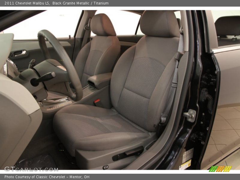 Black Granite Metallic / Titanium 2011 Chevrolet Malibu LS