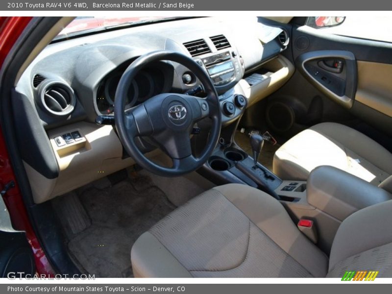 Barcelona Red Metallic / Sand Beige 2010 Toyota RAV4 V6 4WD