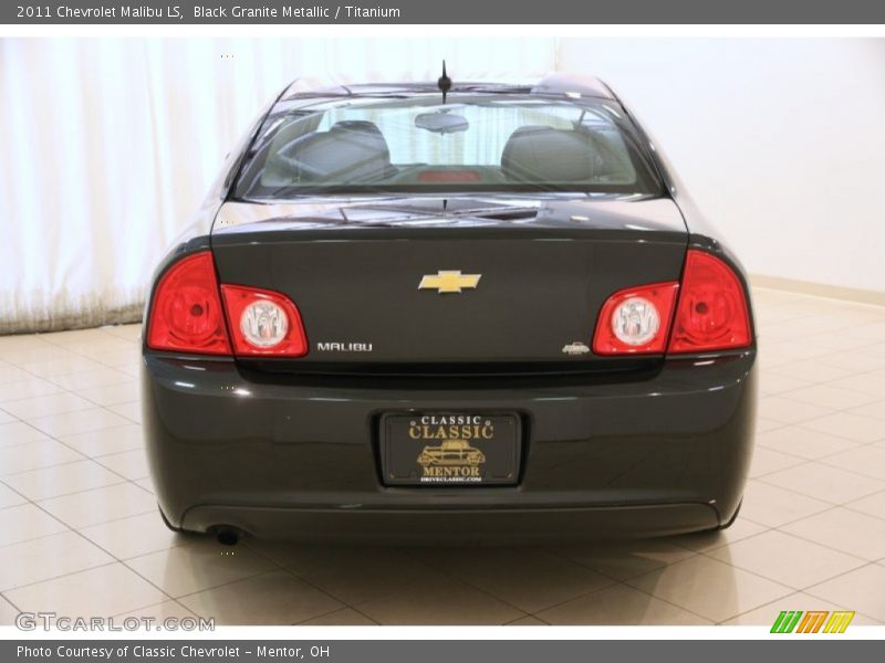 Black Granite Metallic / Titanium 2011 Chevrolet Malibu LS