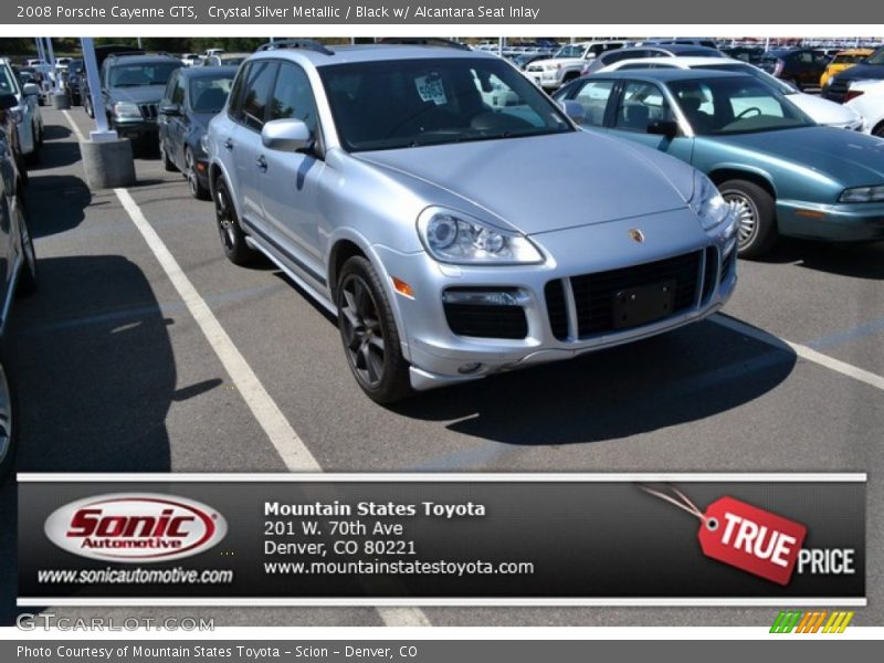 Crystal Silver Metallic / Black w/ Alcantara Seat Inlay 2008 Porsche Cayenne GTS