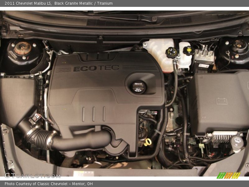Black Granite Metallic / Titanium 2011 Chevrolet Malibu LS