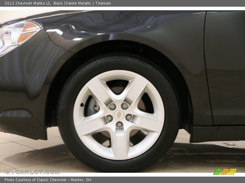 Black Granite Metallic / Titanium 2011 Chevrolet Malibu LS
