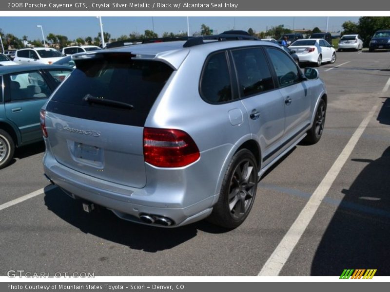 Crystal Silver Metallic / Black w/ Alcantara Seat Inlay 2008 Porsche Cayenne GTS