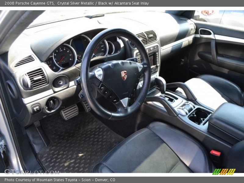 Crystal Silver Metallic / Black w/ Alcantara Seat Inlay 2008 Porsche Cayenne GTS