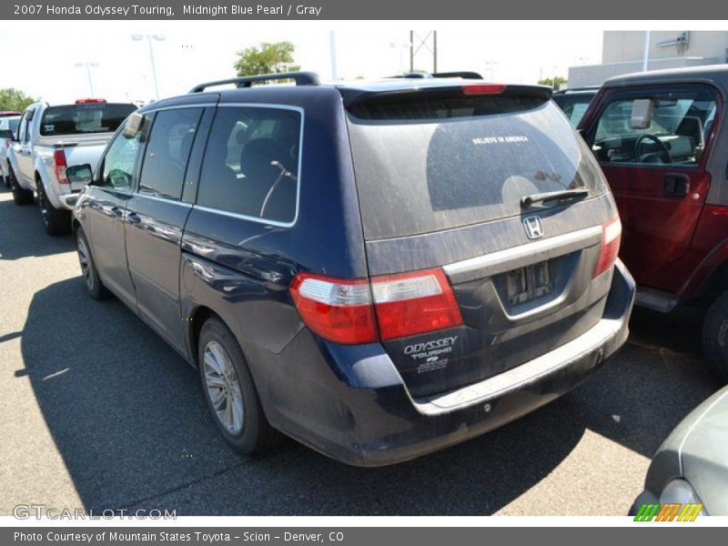 Midnight Blue Pearl / Gray 2007 Honda Odyssey Touring