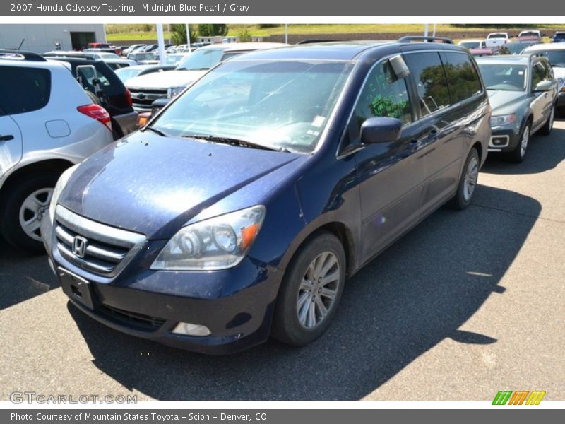 Midnight Blue Pearl / Gray 2007 Honda Odyssey Touring