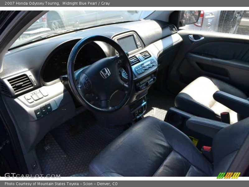 Midnight Blue Pearl / Gray 2007 Honda Odyssey Touring
