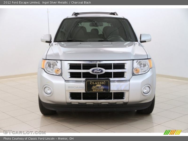 Ingot Silver Metallic / Charcoal Black 2012 Ford Escape Limited