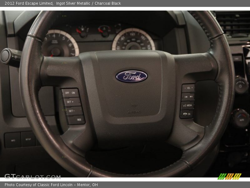 Ingot Silver Metallic / Charcoal Black 2012 Ford Escape Limited