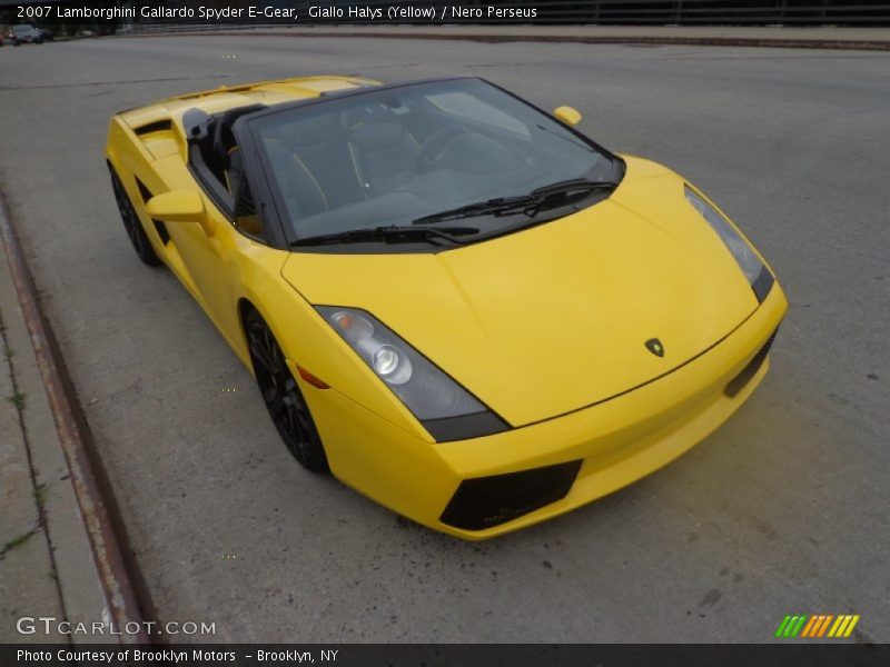 Giallo Halys (Yellow) / Nero Perseus 2007 Lamborghini Gallardo Spyder E-Gear