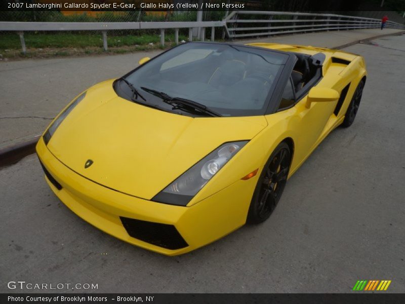 Giallo Halys (Yellow) / Nero Perseus 2007 Lamborghini Gallardo Spyder E-Gear