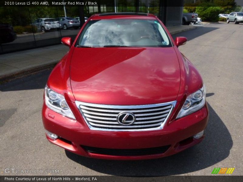 Matador Red Mica / Black 2010 Lexus LS 460 AWD