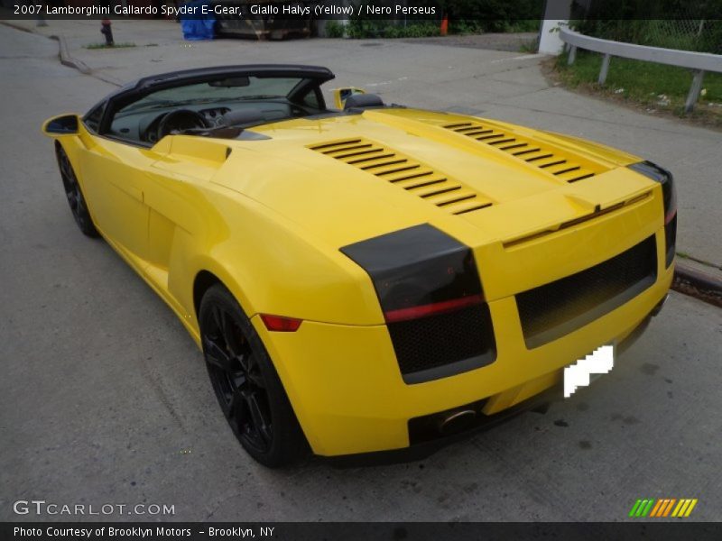 Giallo Halys (Yellow) / Nero Perseus 2007 Lamborghini Gallardo Spyder E-Gear