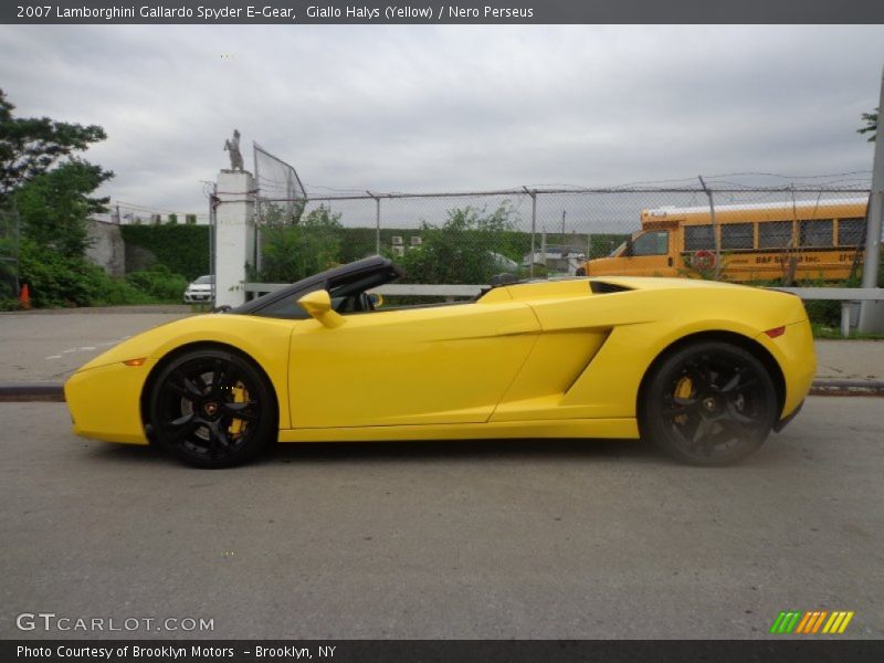 Giallo Halys (Yellow) / Nero Perseus 2007 Lamborghini Gallardo Spyder E-Gear