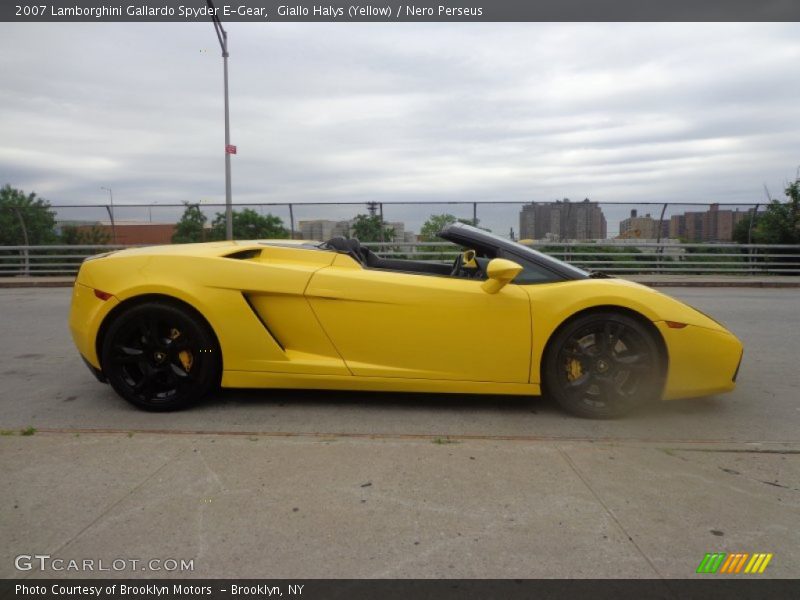 Giallo Halys (Yellow) / Nero Perseus 2007 Lamborghini Gallardo Spyder E-Gear