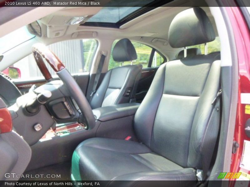 Matador Red Mica / Black 2010 Lexus LS 460 AWD