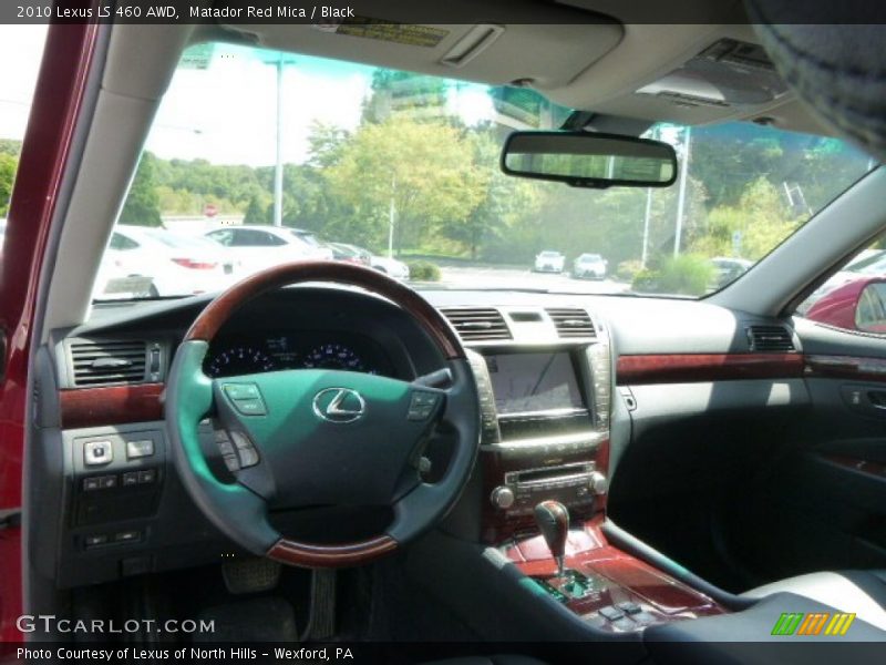 Matador Red Mica / Black 2010 Lexus LS 460 AWD