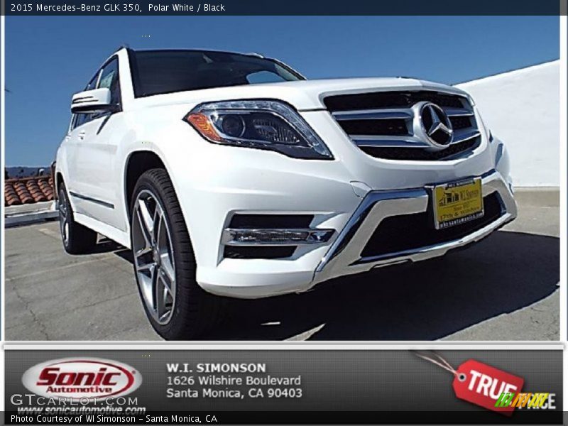Polar White / Black 2015 Mercedes-Benz GLK 350