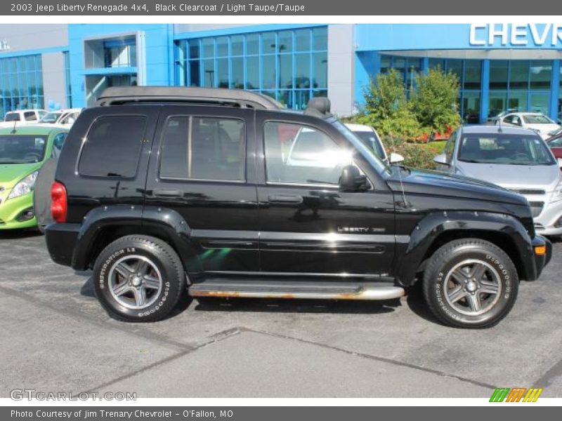 Black Clearcoat / Light Taupe/Taupe 2003 Jeep Liberty Renegade 4x4