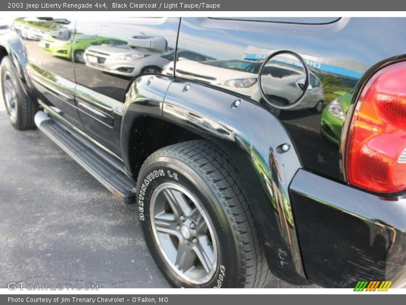 Black Clearcoat / Light Taupe/Taupe 2003 Jeep Liberty Renegade 4x4