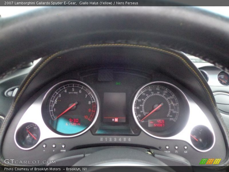Giallo Halys (Yellow) / Nero Perseus 2007 Lamborghini Gallardo Spyder E-Gear