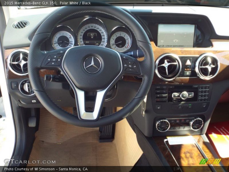 Polar White / Black 2015 Mercedes-Benz GLK 350