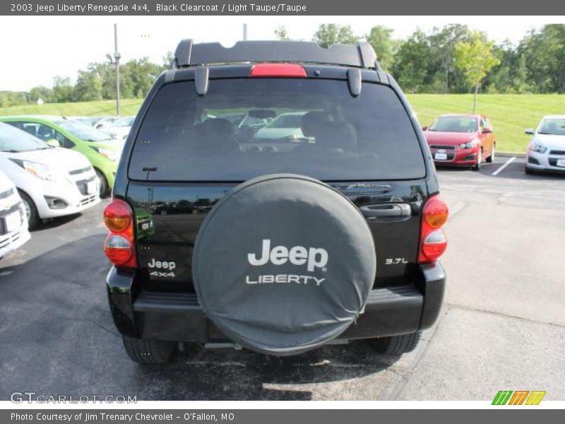 Black Clearcoat / Light Taupe/Taupe 2003 Jeep Liberty Renegade 4x4