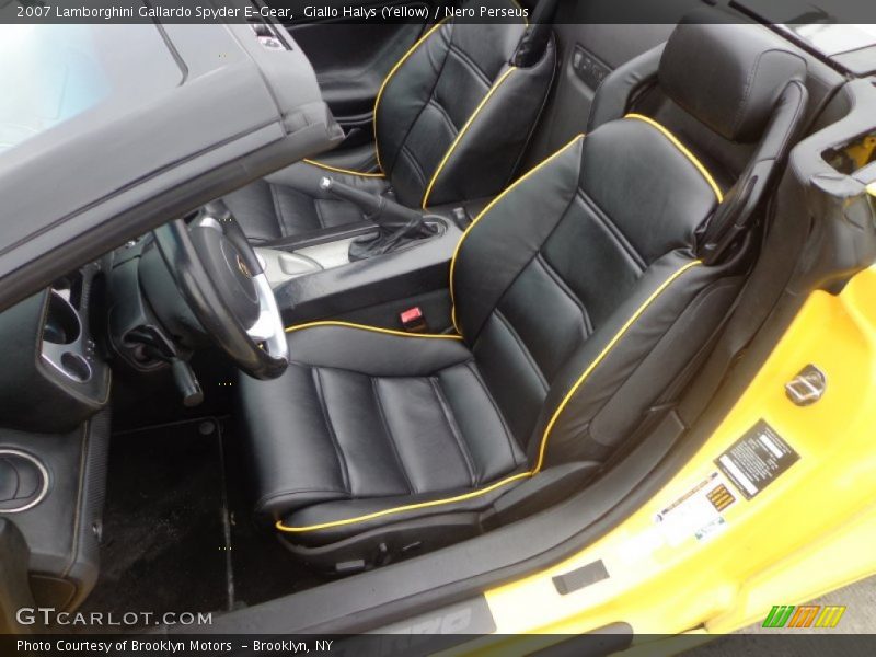 Giallo Halys (Yellow) / Nero Perseus 2007 Lamborghini Gallardo Spyder E-Gear