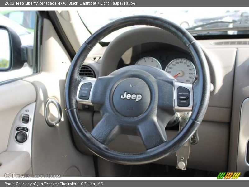 Black Clearcoat / Light Taupe/Taupe 2003 Jeep Liberty Renegade 4x4