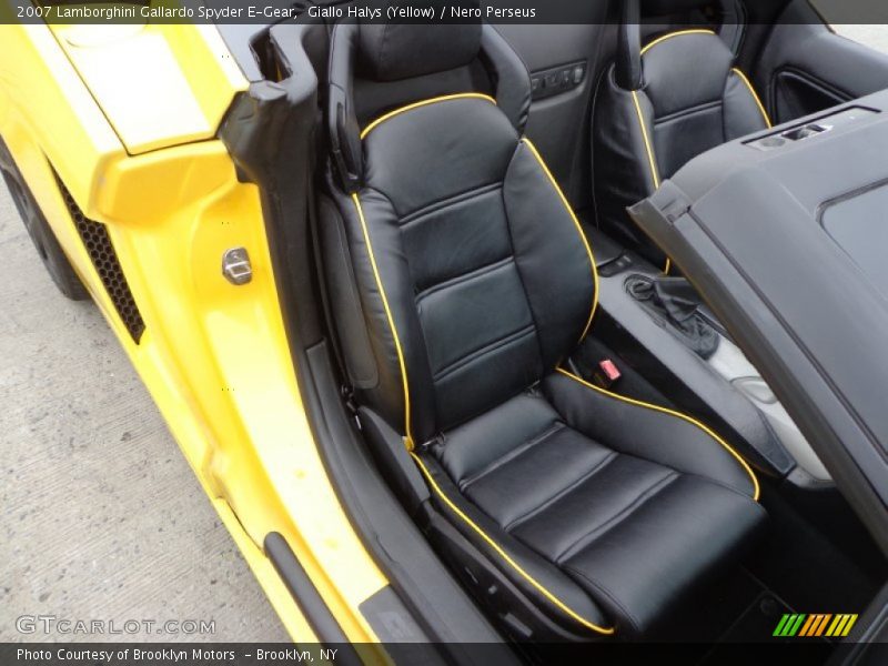 Giallo Halys (Yellow) / Nero Perseus 2007 Lamborghini Gallardo Spyder E-Gear
