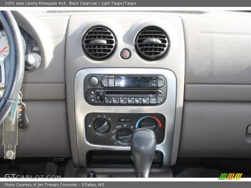 Black Clearcoat / Light Taupe/Taupe 2003 Jeep Liberty Renegade 4x4