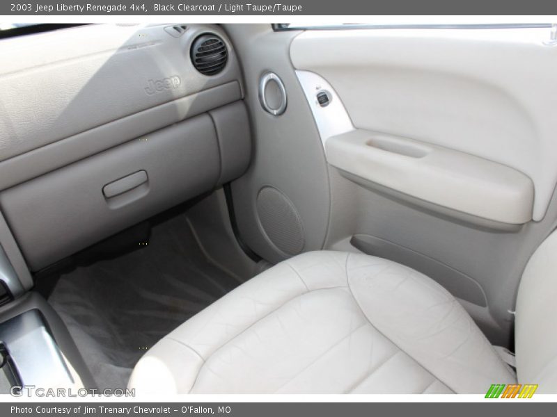 Black Clearcoat / Light Taupe/Taupe 2003 Jeep Liberty Renegade 4x4