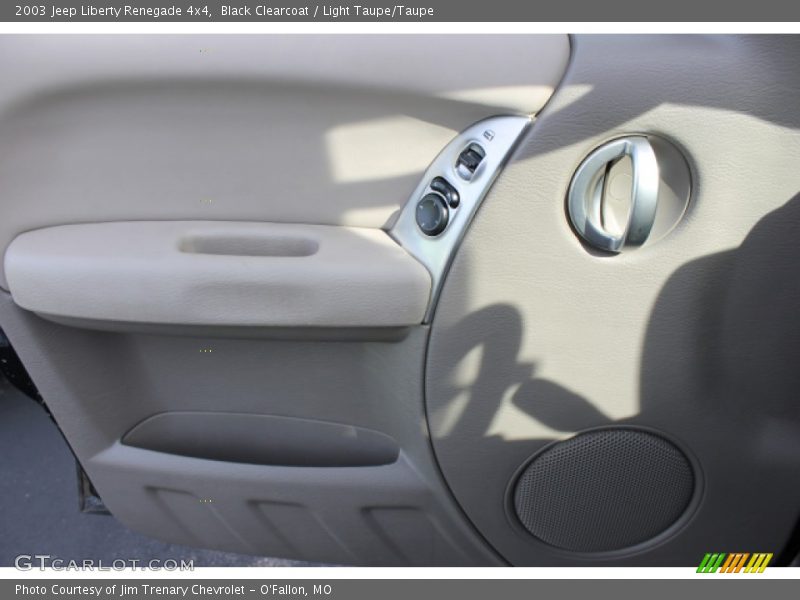 Black Clearcoat / Light Taupe/Taupe 2003 Jeep Liberty Renegade 4x4