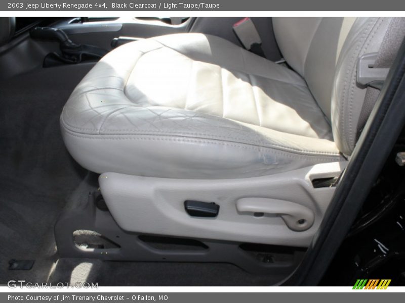 Black Clearcoat / Light Taupe/Taupe 2003 Jeep Liberty Renegade 4x4
