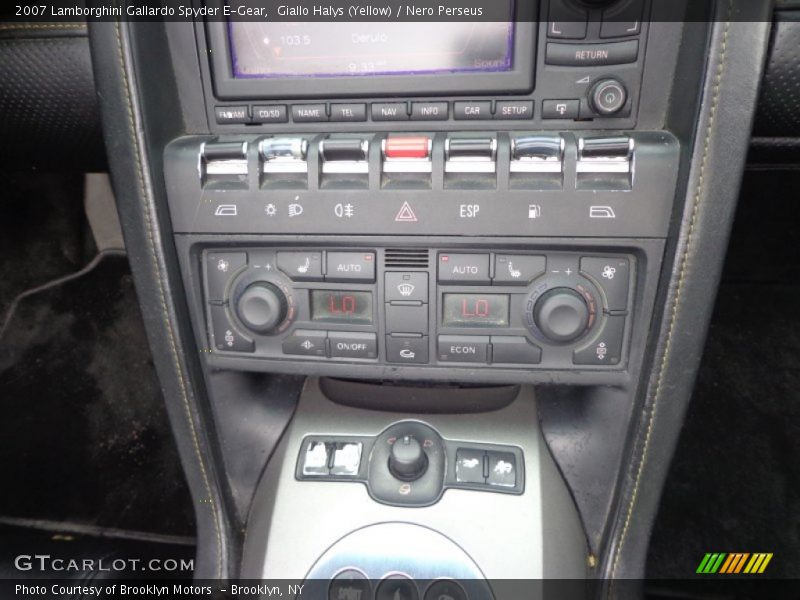 Giallo Halys (Yellow) / Nero Perseus 2007 Lamborghini Gallardo Spyder E-Gear