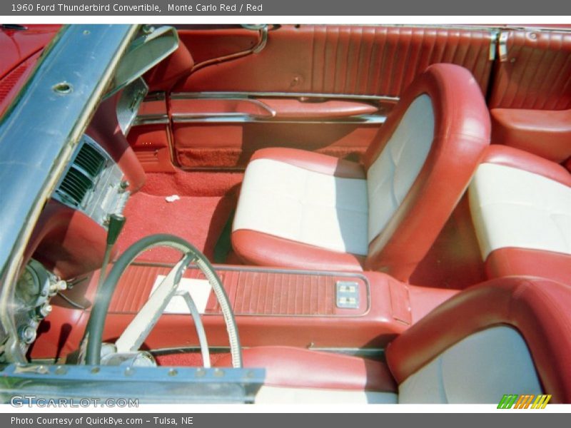 Monte Carlo Red / Red 1960 Ford Thunderbird Convertible
