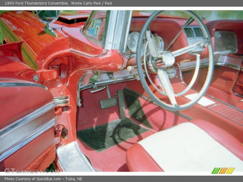 Monte Carlo Red / Red 1960 Ford Thunderbird Convertible