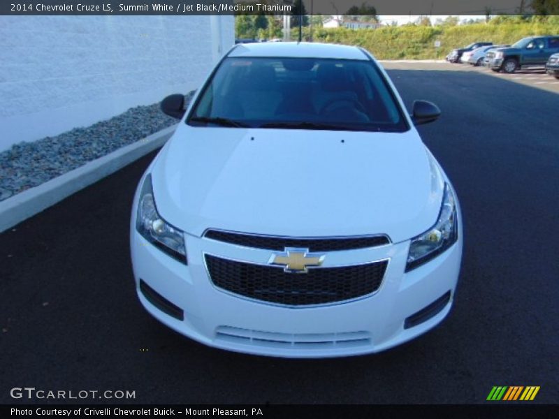 Summit White / Jet Black/Medium Titanium 2014 Chevrolet Cruze LS