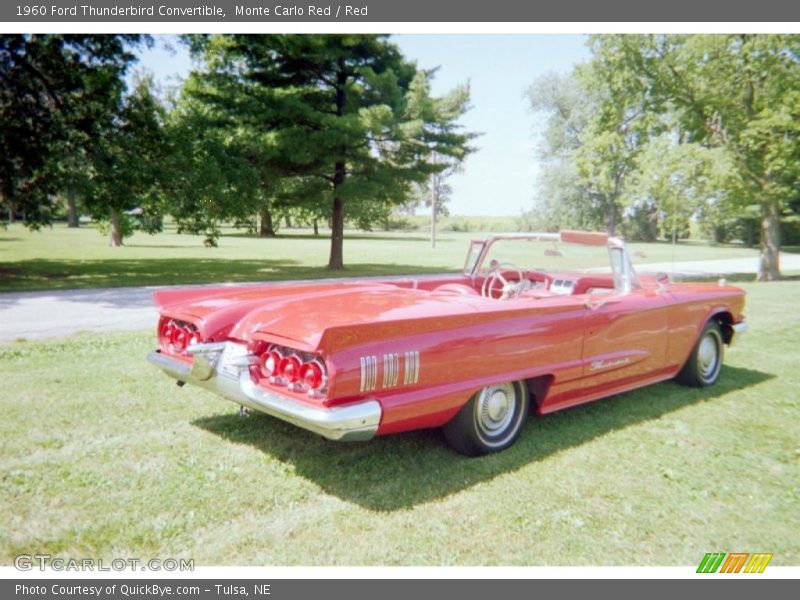 Monte Carlo Red / Red 1960 Ford Thunderbird Convertible