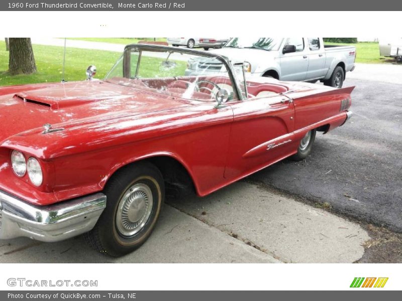 Monte Carlo Red / Red 1960 Ford Thunderbird Convertible