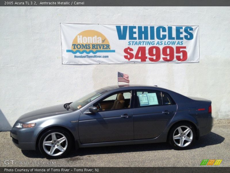 Anthracite Metallic / Camel 2005 Acura TL 3.2