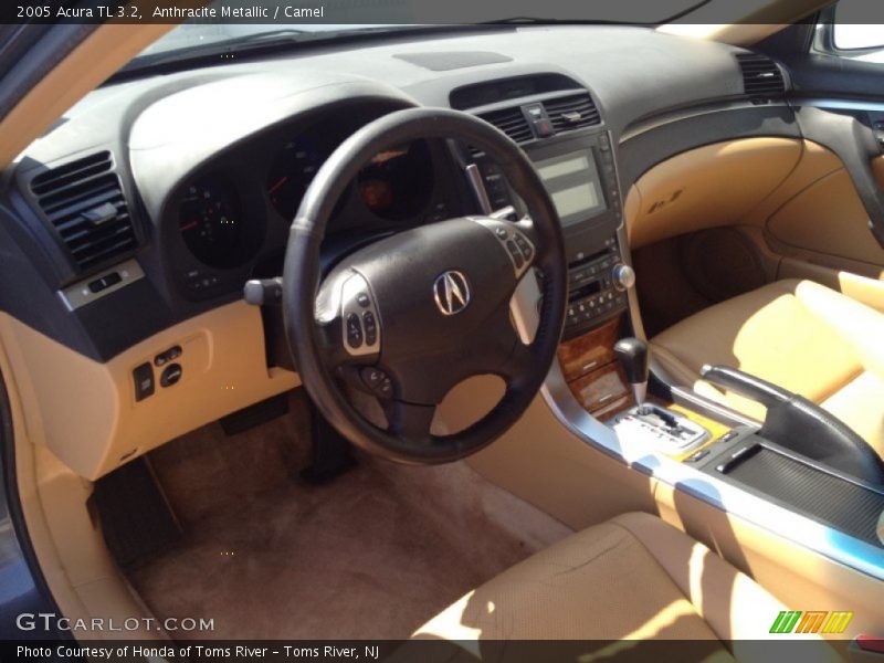 Anthracite Metallic / Camel 2005 Acura TL 3.2