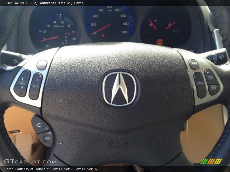 Anthracite Metallic / Camel 2005 Acura TL 3.2
