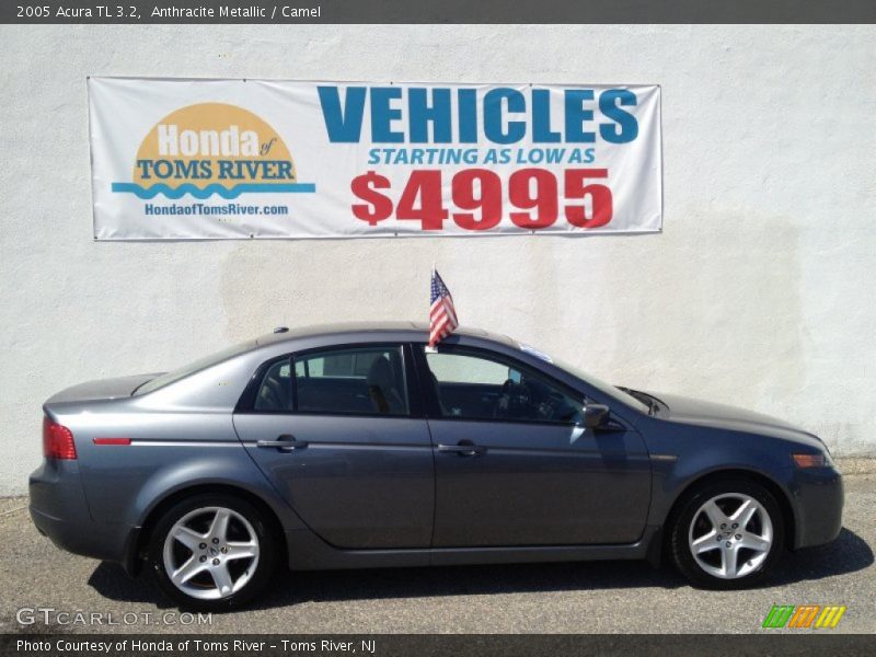 Anthracite Metallic / Camel 2005 Acura TL 3.2