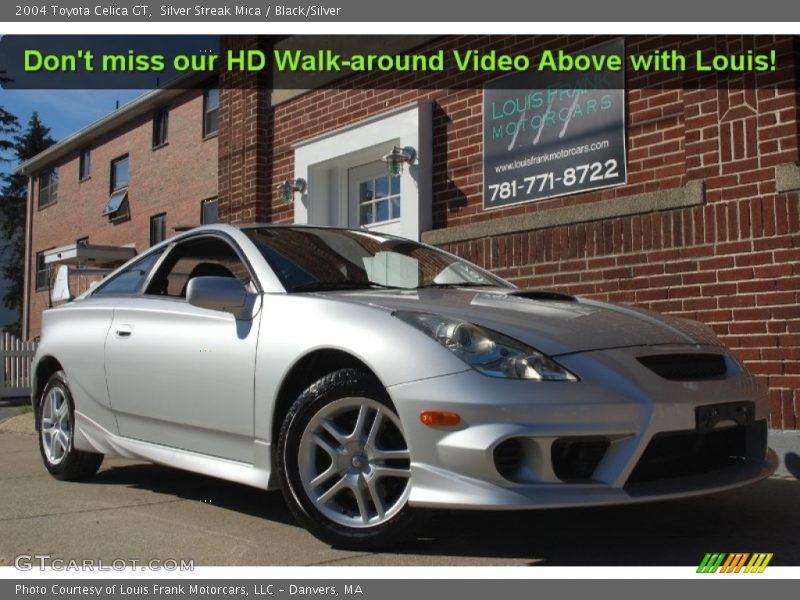 Silver Streak Mica / Black/Silver 2004 Toyota Celica GT