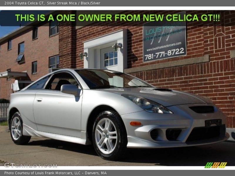 Silver Streak Mica / Black/Silver 2004 Toyota Celica GT