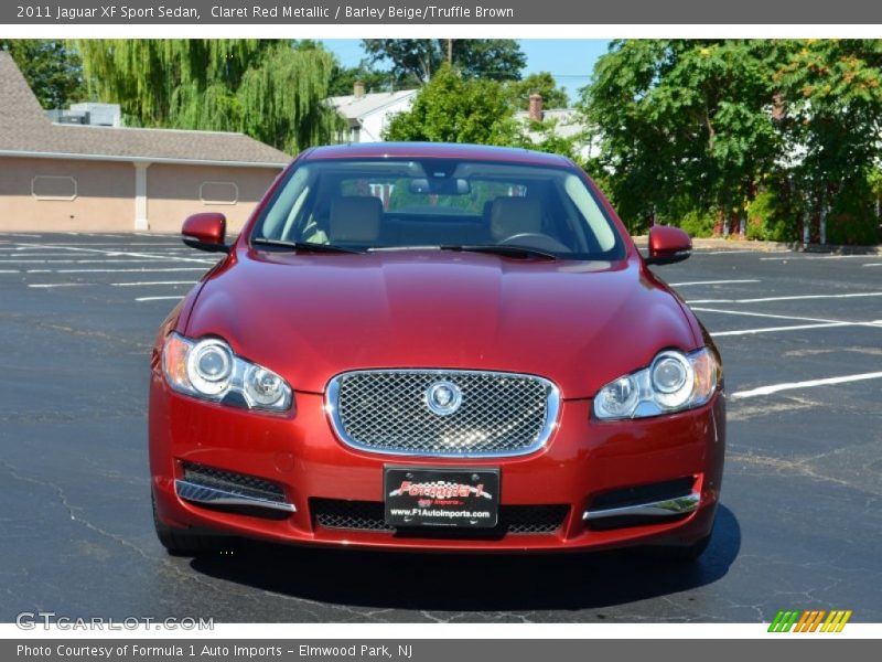 Claret Red Metallic / Barley Beige/Truffle Brown 2011 Jaguar XF Sport Sedan