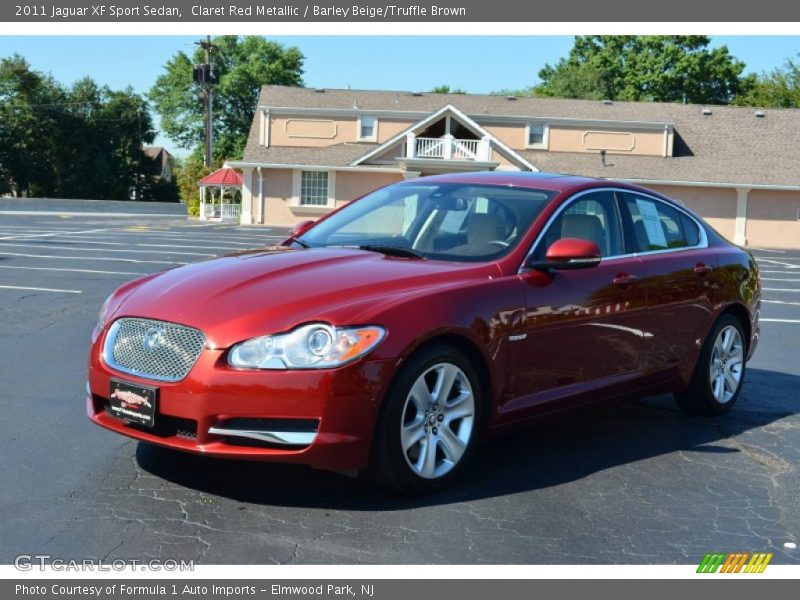 Claret Red Metallic / Barley Beige/Truffle Brown 2011 Jaguar XF Sport Sedan
