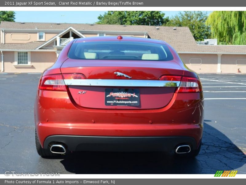 Claret Red Metallic / Barley Beige/Truffle Brown 2011 Jaguar XF Sport Sedan